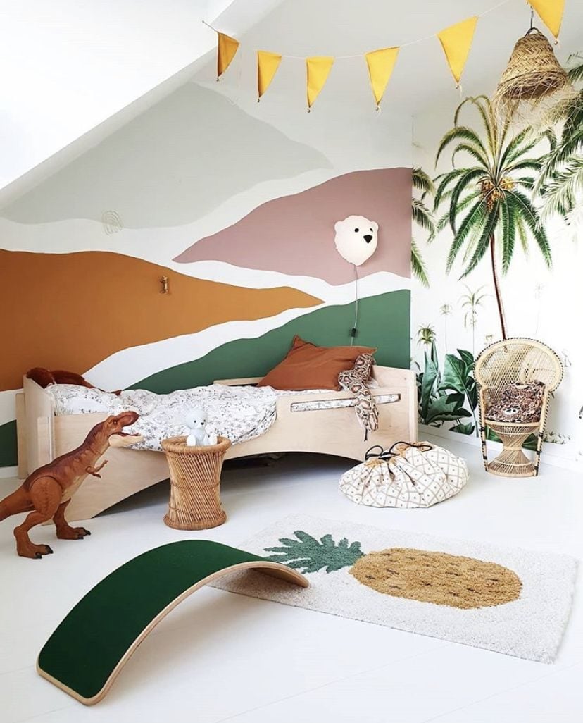 Photo of a kids room with animal theme