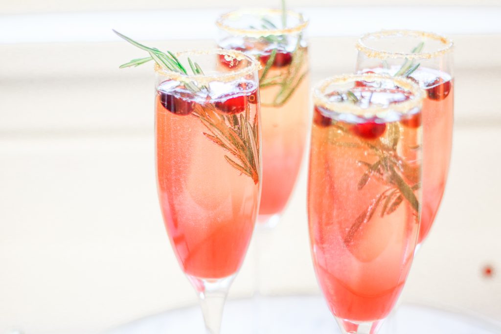 Christmas Cranberry Champagne Sparkler Recipe